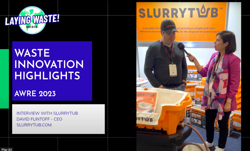 Whats Up In Waste Podcast Interview - Innovating Construction Waste with SLURRYTUB at AWRE